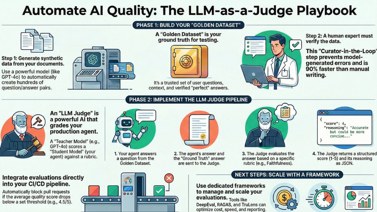 Robot holding a scorecard grading another robot