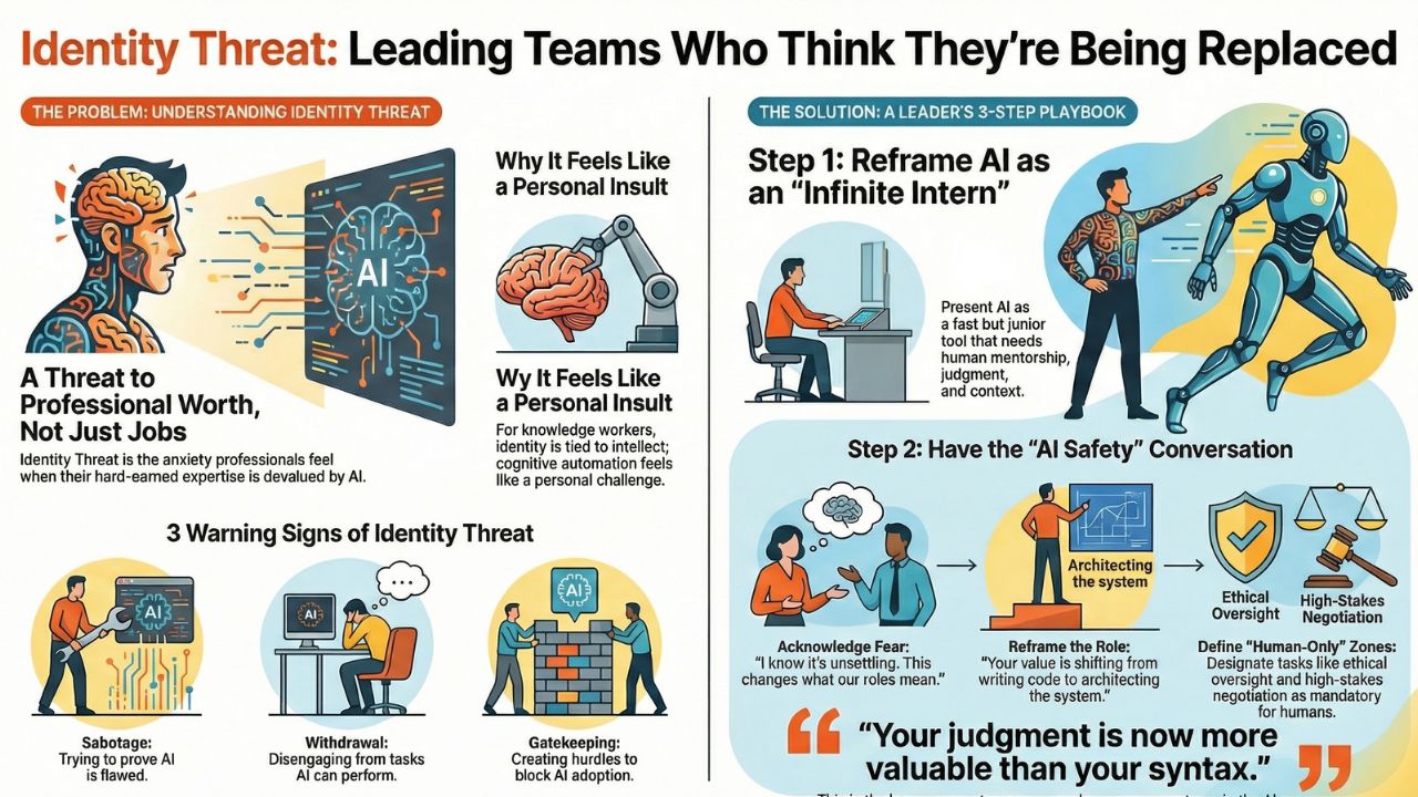 Managing AI Anxiety and Identity Threat in Teams