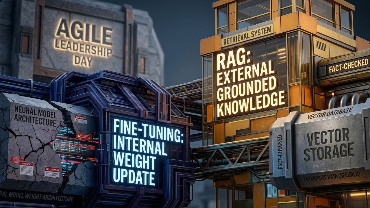 RAG vs Fine Tuning AI Model Strategy Architecture