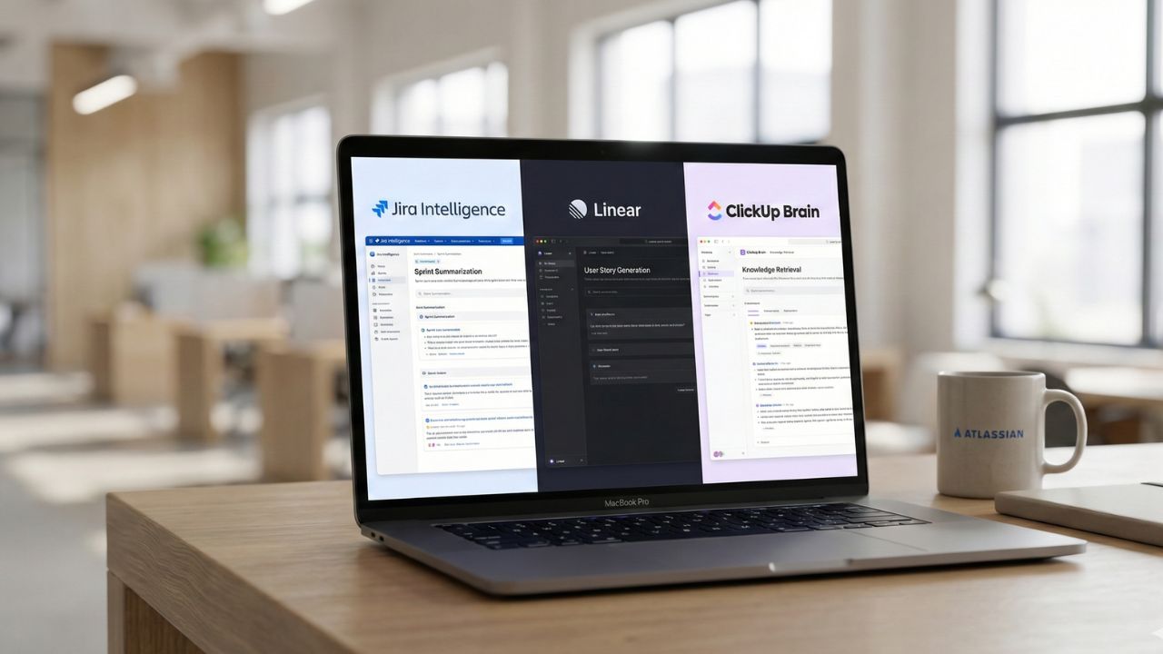 Jira Intelligence vs Linear vs ClickUp Brain AI Performance comparison