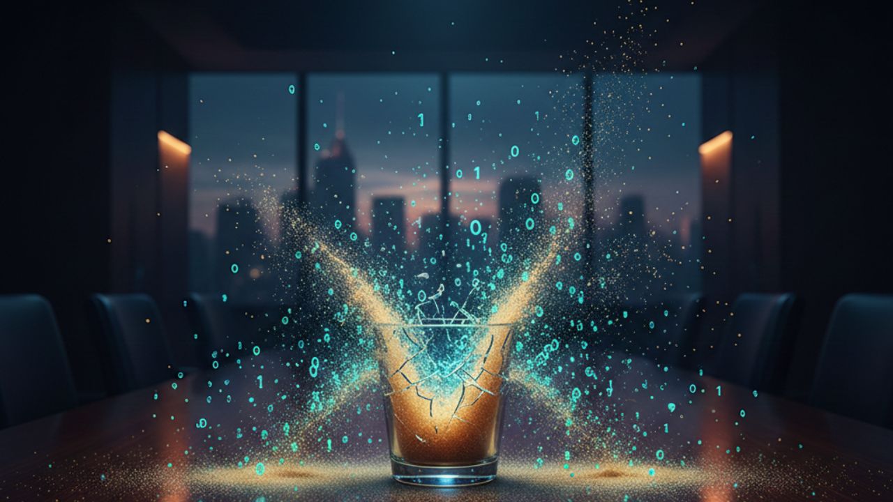 AI risk management for executives showing complex security and data layers