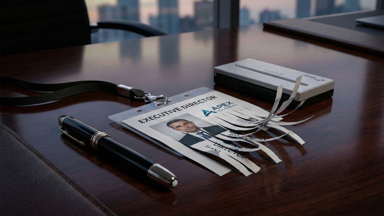 Executive thinking about AI and professional identity