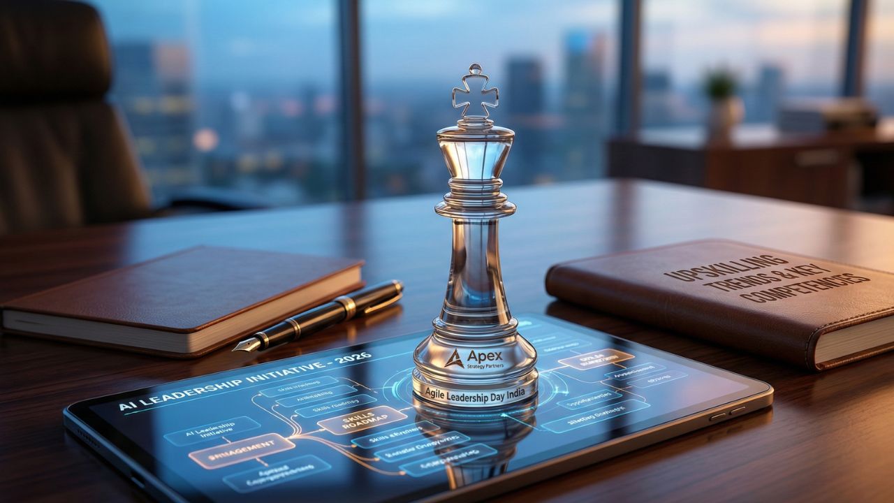 Consultant reviewing 2026 AI upskilling trends for career growth