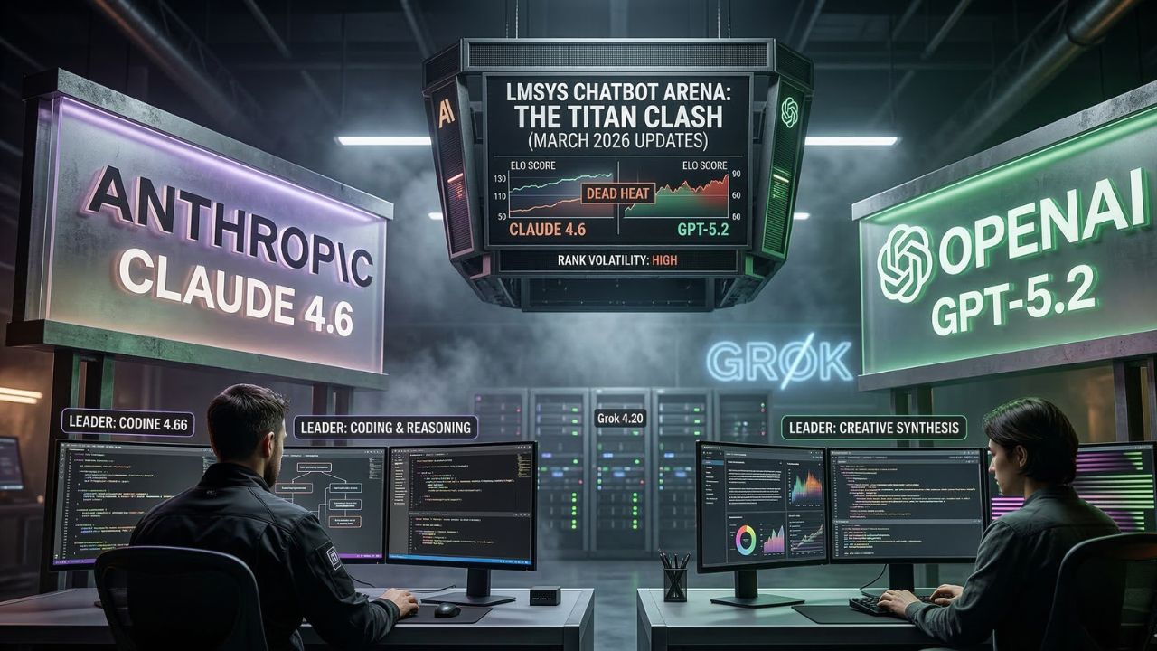 LMSYS Chatbot Arena Rankings March 2026