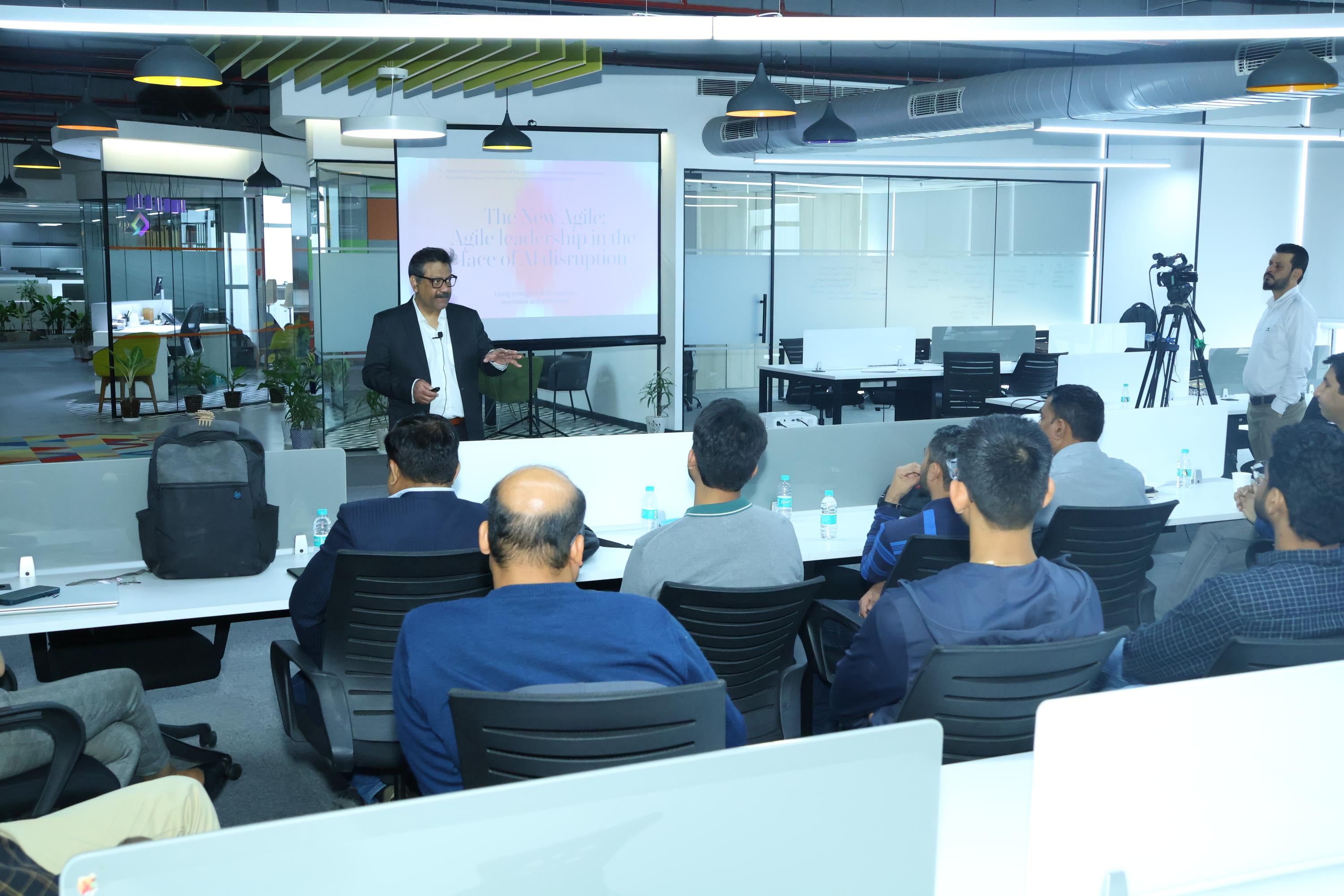 Aditya Nautiyal presenting on Agentic AI at ALDI 2026